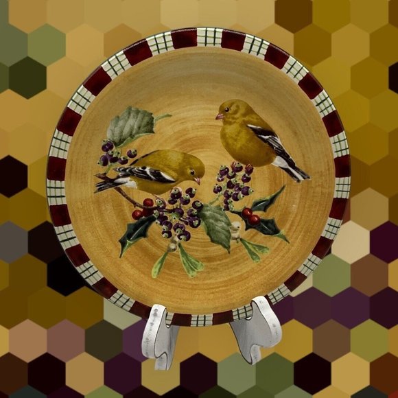 LENOX Winter Greetings Goldfinch Everyday by Catherine McClung Salad Plate - Picture 6 of 16